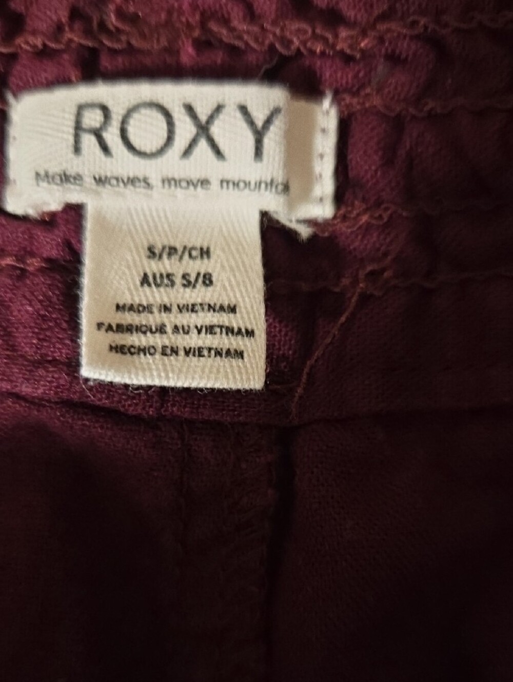 Roxy Oceanside Beach Linen Pants Small - Picture 6 of 7